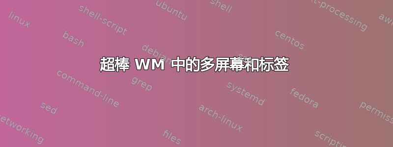 超棒 WM 中的多屏幕和标签