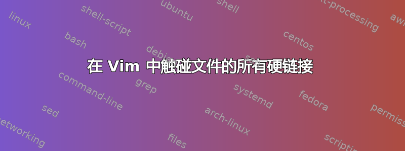 在 Vim 中触碰文件的所有硬链接