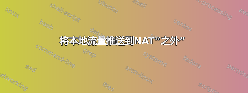 将本地流量推送到NAT“之外”