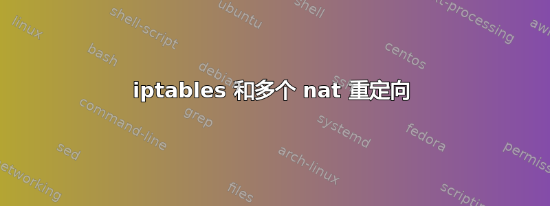 iptables 和多个 nat 重定向