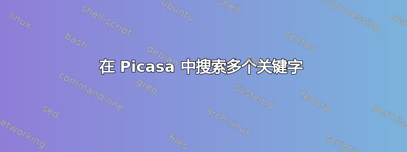 在 Picasa 中搜索多个关键字