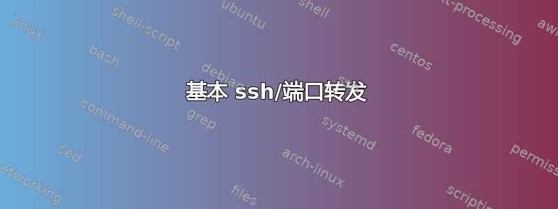 基本 ssh/端口转发