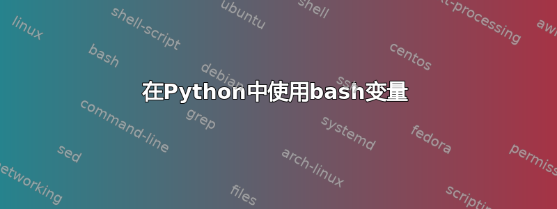 在Python中使用bash变量