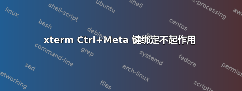 xterm Ctrl+Meta 键绑定不起作用