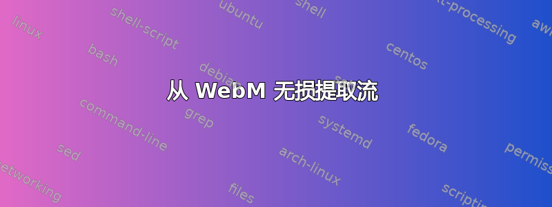 从 WebM 无损提取流