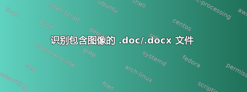 识别包含图像的 .doc/.docx 文件