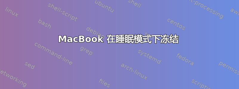 MacBook 在睡眠模式下冻结