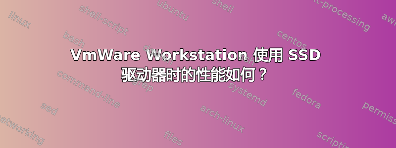 VmWare Workstation 使用 SSD 驱动器时的性能如何？