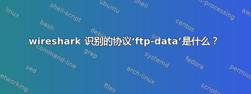 wireshark 识别的协议‘ftp-data’是什么？