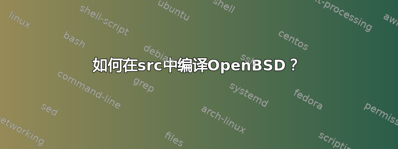 如何在src中编译OpenBSD？