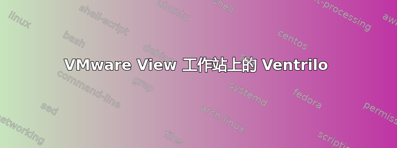 VMware View 工作站上的 Ventrilo