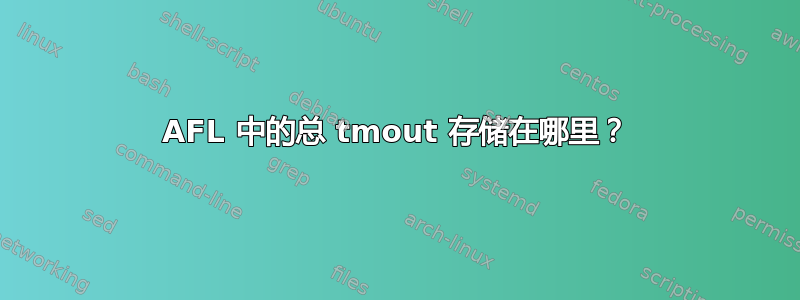 AFL 中的总 tmout 存储在哪里？