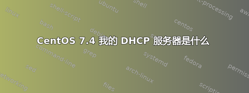 CentOS 7.4 我的 DHCP 服务器是什么