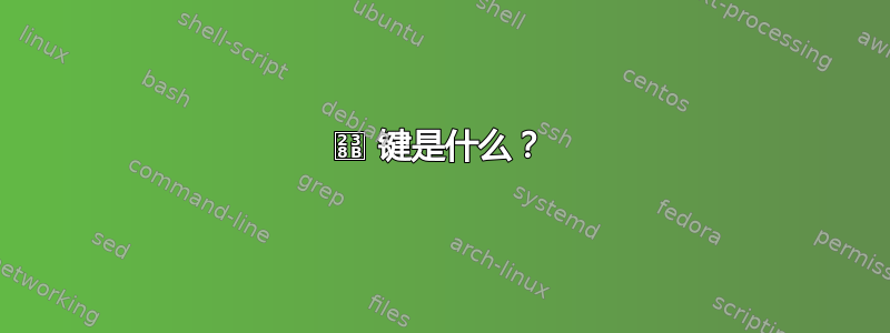 ⎋ 键是什么？