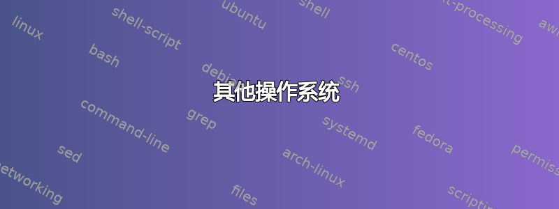 其他操作系统