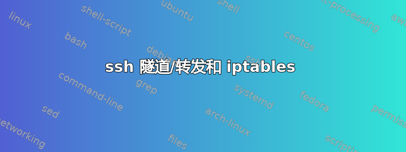 ssh 隧道/转发和 iptables