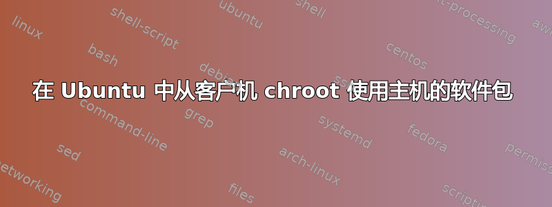 在 Ubuntu 中从客户机 chroot 使用主机的软件包