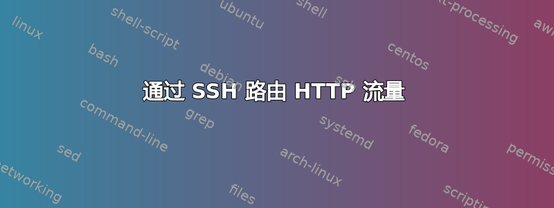 通过 SSH 路由 HTTP 流量