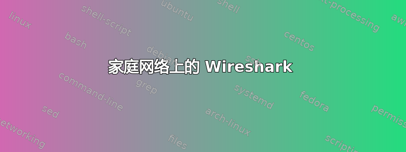 家庭网络上的 Wireshark