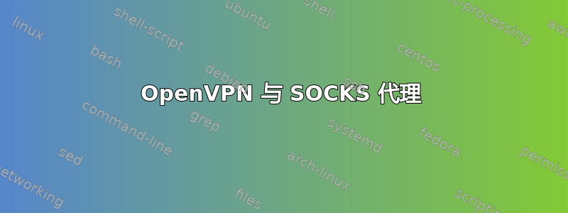 OpenVPN 与 SOCKS 代理