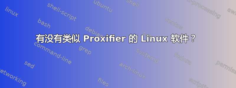 有没有类似 Proxifier 的 Linux 软件？