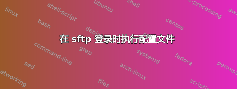 在 sftp 登录时执行配置文件