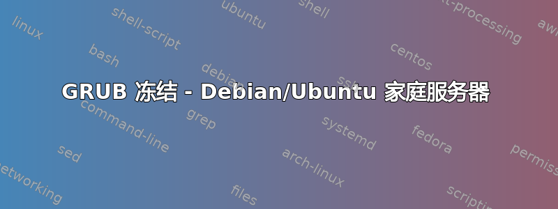 GRUB 冻结 - Debian/Ubuntu 家庭服务器