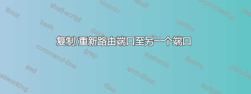 复制/重新路由端口至另一个端口