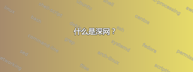 什么是深网？