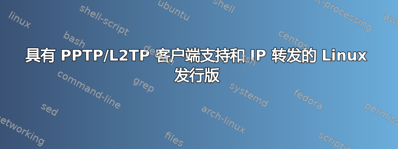 具有 PPTP/L2TP 客户端支持和 IP 转发的 Linux 发行版