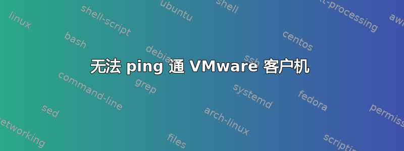 无法 ping 通 VMware 客户机