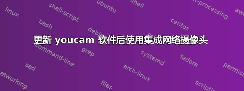 更新 youcam 软件后使用集成网络摄像头