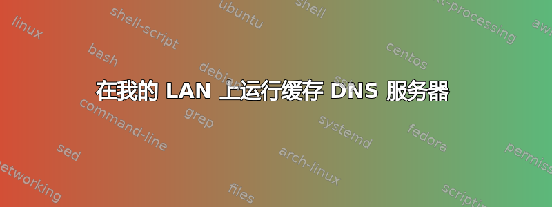 在我的 LAN 上运行缓存 DNS 服务器