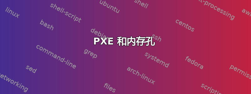 PXE 和内存孔