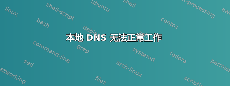 本地 DNS 无法正常工作