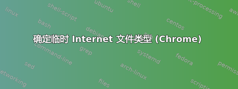 确定临时 Internet 文件类型 (Chrome)