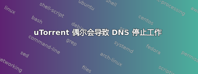 uTorrent 偶尔会导致 DNS 停止工作