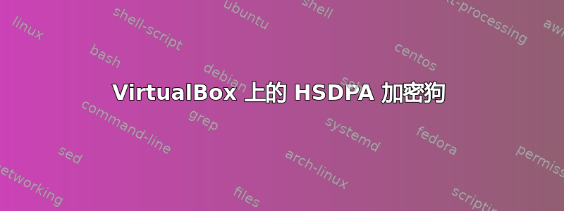 VirtualBox 上的 HSDPA 加密狗