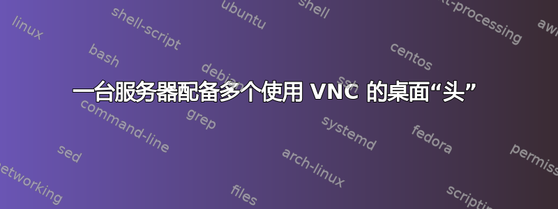 一台服务器配备多个使用 VNC 的桌面“头”