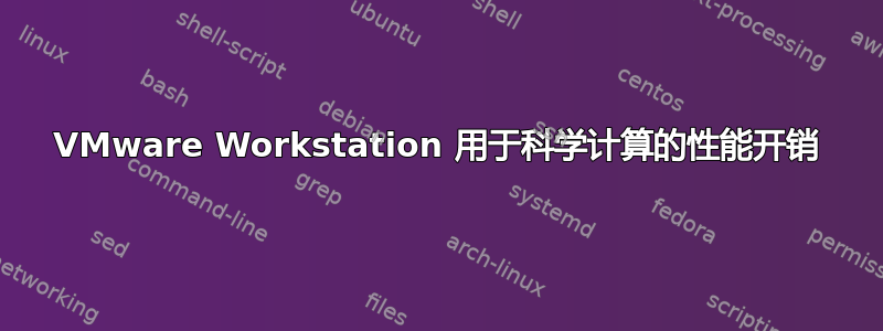 VMware Workstation 用于科学计算的性能开销