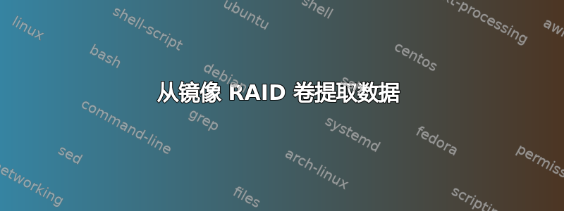 从镜像 RAID 卷提取数据