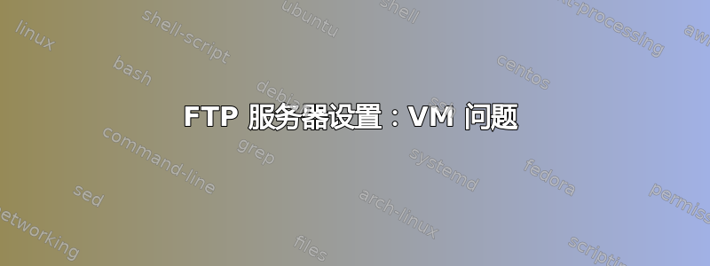 FTP 服务器设置：VM 问题