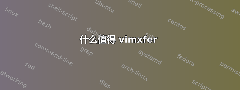 什么值得 vimxfer