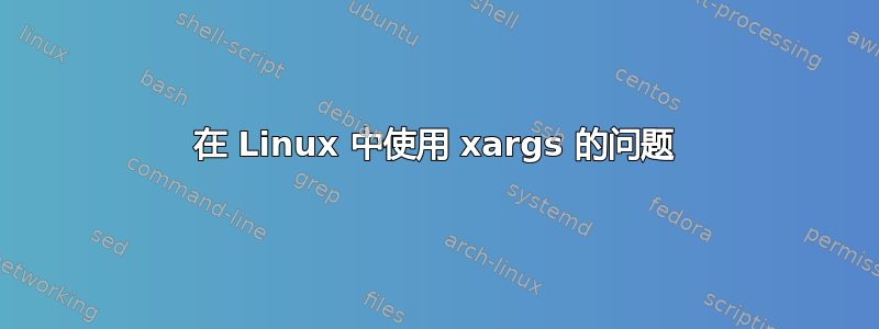 在 Linux 中使用 xargs 的问题