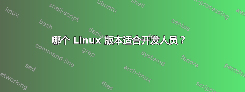 哪个 Linux 版本适合开发人员？ 