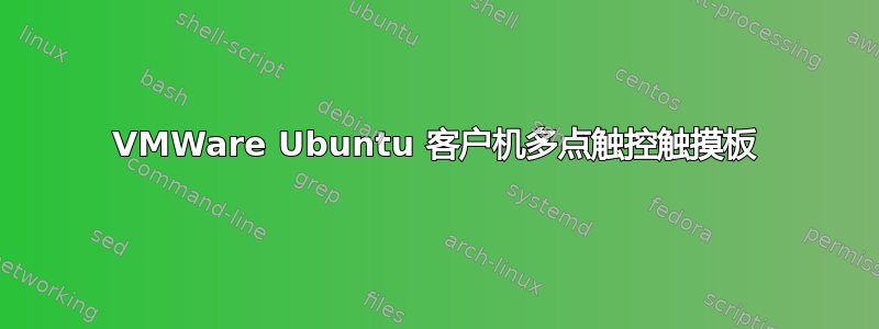 VMWare Ubuntu 客户机多点触控触摸板