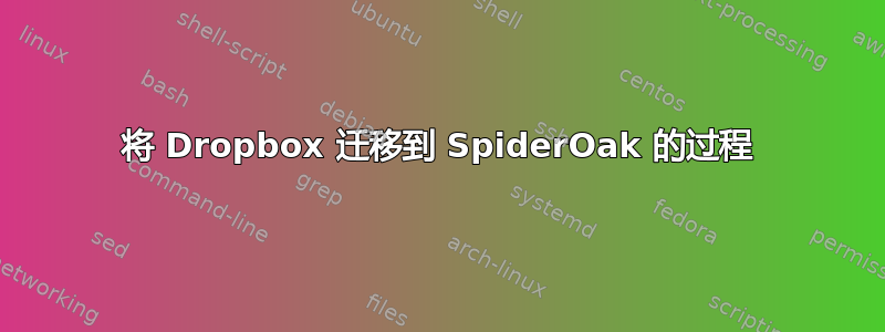 将 Dropbox 迁移到 SpiderOak 的过程