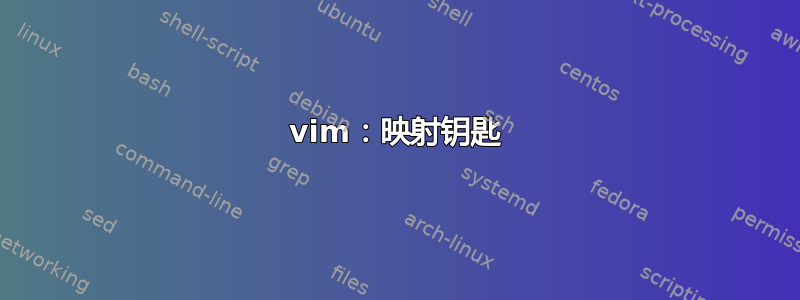 vim：映射钥匙