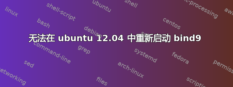 无法在 ubuntu 12.04 中重新启动 bind9