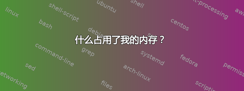 什么占用了我的内存？